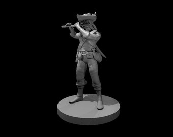 Male Human Bard Miniature for Table Top Games : Resin 3D Printed Model