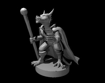 Kobold Warlock Miniature for Table Top Games : Resin 3D Printed Model