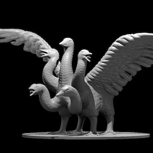 Goose Hydra Miniature for Table Top Games : Resin 3D Printed Model