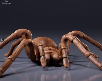Goliath Birdeater 1/2 Scale Realistic Animal Model 3D Printed | Decorative Display Piece | Beast Companion Figurine | Animal Den Miniatures
