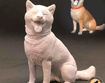 Shiba Inu Realistic Animal Model 3D Printed | Decorative Display Piece | Beast Companion Figurine | Animals & Creatures Minis