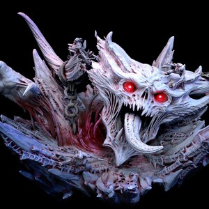 The Gate Demon (base da 100 mm) / Miniatura per giochi da tavolo / Modello in resina stampato in 3D / Dungeons & Dragons