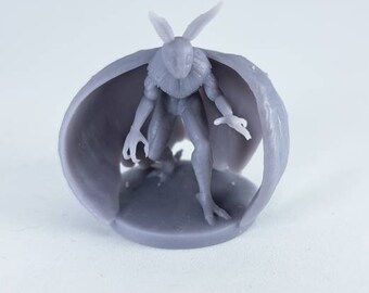 Mothman Miniature for Table Top Games : Resin 3D Printed Model