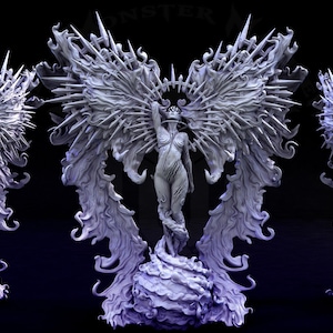 Sonnenfinsternis Himmelskörper (2 Posen) 108 mm x 94 mm | Miniatur für Table Top Spiele | Harz 3D Gedrucktes Modell | Dungeons & Dragons