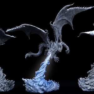 Vile Steel Dragon (100mm and 120mm Base) | Miniature for Table Top Games | Resin 3D Printed Model | Dungeons & Dragons