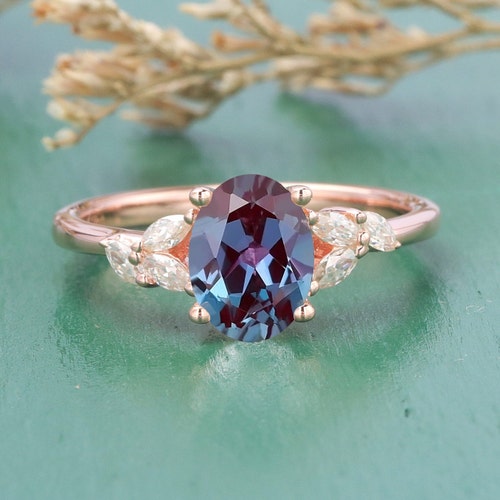 HYERES LOR】Champagne Moon 14K chunky ring M HeslerGrands - Etsy