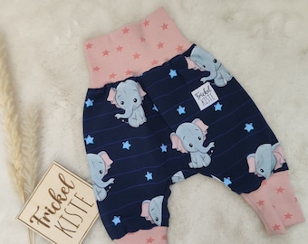 Wax pants / pump pants baby newborn elephant | Size 62 - 68