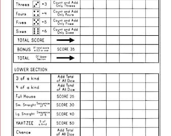 Yahtzee | Laser Engraved Acrylic Activity Boards | Reusable Scoresheets | Quiet Learning Activities