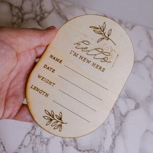 Baby Birth Announcement Sign | Baby Hospital Name Sign | Newborn Name Sign