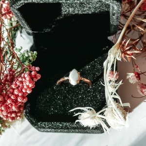 Oval Rose Gold Silver Breastmilk Ring | DIY Breastmilk Jewelry Kit | Gift for new mom | Mother&#39;s Day gift