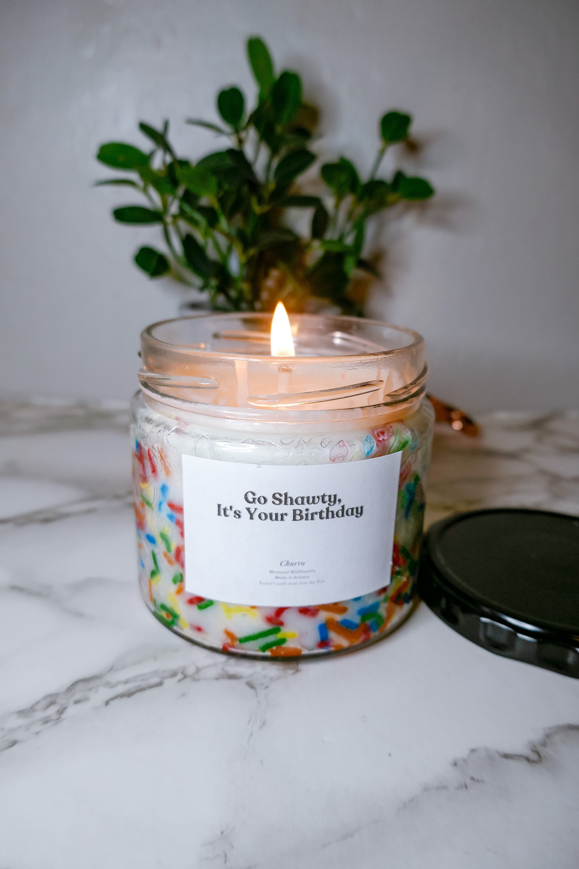 Go Shawty, It's Sherbert Day - 9oz Glass Jar Soy Candle - Vanilla Bean