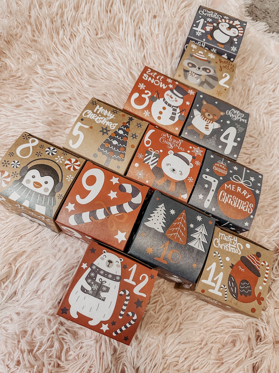 12 Days of Advent Countdown Calendar Handmade Self Care Items Christmas Calendar Countdown