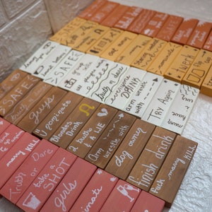 Adult Drunk Block Game | Block Party | Tipsy Fun | Tumbling Tower | Custom Funny Adult Drinking Game | Wooden Block Game