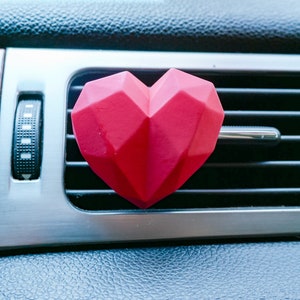 Heart Car Air Freshener | Car Vent Clip Air Freshener | Car Freshener Scent Pod | Cute Car Decor | Cute Car Air Freshener