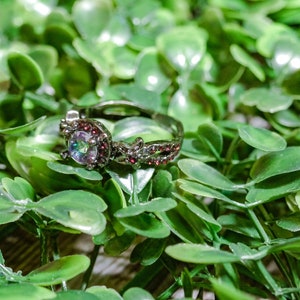 Bague gothique pour femme | Bague gothique | Anneau de crâne | Bijoux gothiques | Anneau de sorcière | Bague Squelette | Bague de fiançailles | Anneau de déclaration