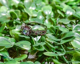Gothic Skull Ring: Sterling Silver Goth Engagement Ring
