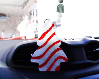 Ambientador para coche con forma de árbol de Navidad: difusor de aroma navideño