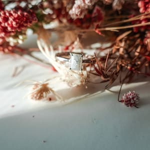 Rectangle Rose Gold Silver Breastmilk Ring | DIY Breastmilk Jewelry Kit | Gift for new mom | Mother&#39;s Day gift