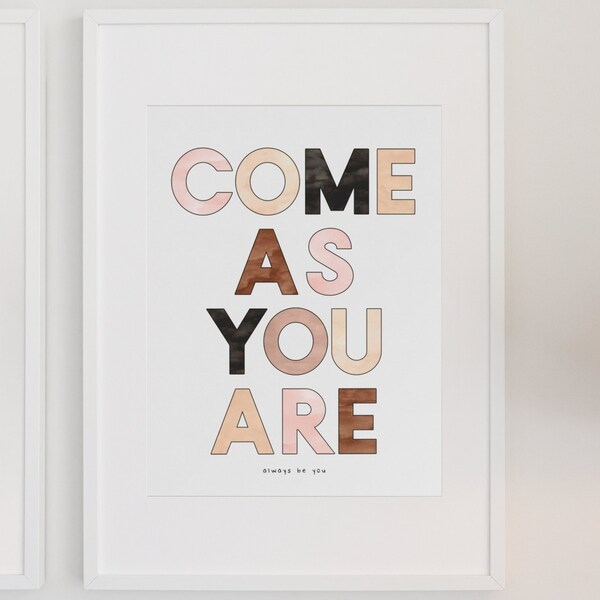 Come as You Are - Etsy