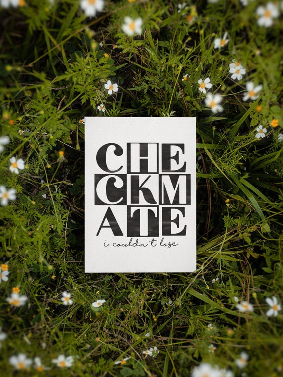 Checkmate Lyrics Gifts & Merchandise for Sale