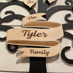 Personalized Family Name Magnet | Name magnets | Custom wooden magnets | Family Tree Names | Family Christmas Gifts