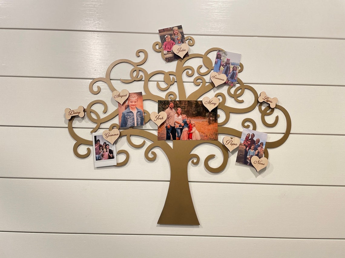 Large Family Tree Wall Hanging Custom Family Tree Metal Etsy