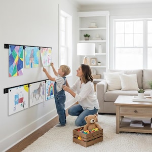 Magnet Bulletin Board Strips Magnetic Photo Display Boards Organizational Steel Strip Memo Organizer Magnet Holder for Wall Magnet Board