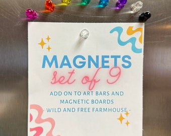 Colorful Fridge Magnets, Art Display Magnets