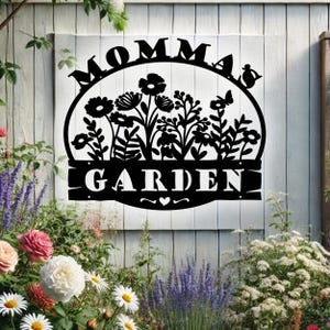 Personalized Garden Sign Custom Gardener Name Sign Gardening Wall Art Garden Metal Sign Pollinator Yard Decor Gardening Gifts Gift for Mom