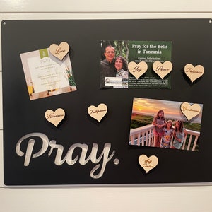 Magnetic Prayer Board, Magnetic Board for Wall, Magnetic Note Board, Pray for Missionaries, Faith Bulletin Board, Praying Without Ceasing