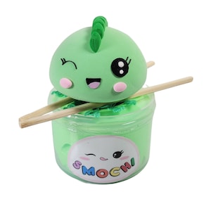 dinosaur slime clay kit, Kawaii mochi dinosaur slime, slime, slime shop, slime kit, slime clay, slime gift box, valentine gifts for kids