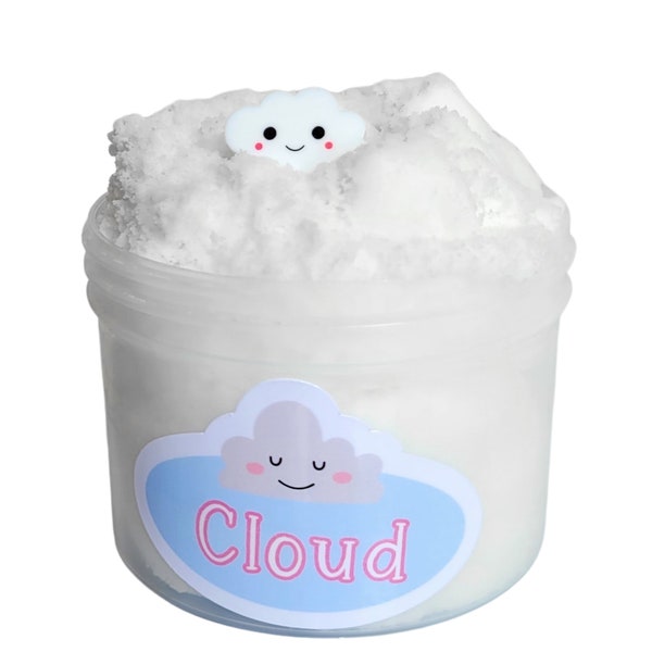 slime nuage parfumé, cloud slime, slime shop, cloud slime personnalisé, slime extensible doux, cloud slime parfumé, slime best seller, cadeaux slime