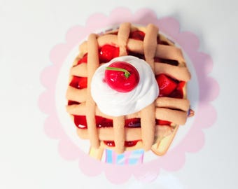 DIY Cherry Pie Butter Slime Kit: Realistic Food Slime (6oz)