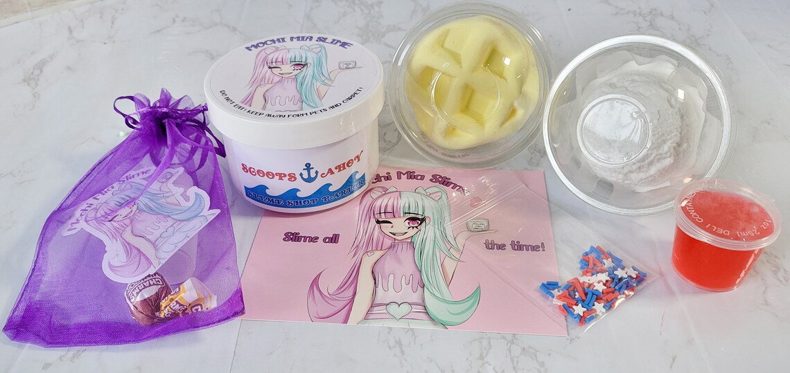 Scoops Ahoy DIY Slime Kit Stranger Things Scoops Ahoy Custom Etsy