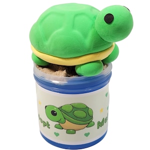 turtle slime clay kit set, adopt my turtle slime, slime shops, slime kit, slime clay, clear slime, turtle slime, slime gifts for kids, asmr