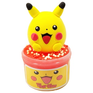 Pika Chu-slijm, slijmwinkel, slijm, doe-het-zelfkleislijmkits, kleislijm, cadeaus voor kinderen, porslijm, ijsslijm, schattige slijmcadeaus, zintuiglijk speelgoed