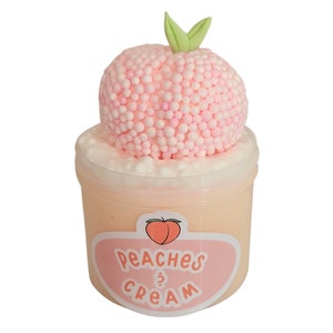 diy peaches and cream butter floam slime, Butter floam slime, slime shops, scented slime, slime birthday gifts, peach slime, floam slime
