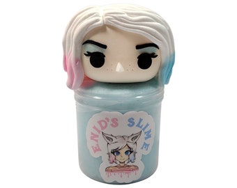 Werewolf Girl Snow Fizz Slime Kit: Cotton Candy Scented, 6oz