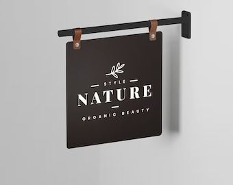 Custom Hanging Sign | Acrylic Blade Sign | Custom Blade Sign | Hanging Sign | Flag Sign | Custom Sign | Square Blade Sign | Business Sign