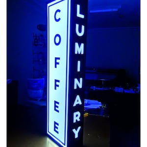 Light Box Custom Sign for Cafe, Restaurant, Store Front Sign, Dentist Sign, Storefront Sign, Projecting Light Box, Illuminated Sign