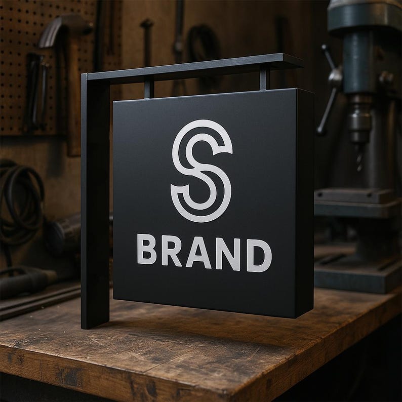 Custom Illuminated Storefront Sign | Blade Sign | Metal Sign | Business ...