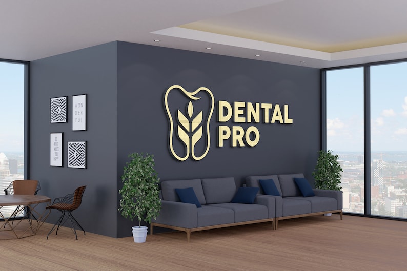 Custom Reception Sign | Acrylic Office Sign | 3D Business Logo | Custom Laser Cut Logo | Interior Sign | Personalized Sign | Rose Gold Sign image 6