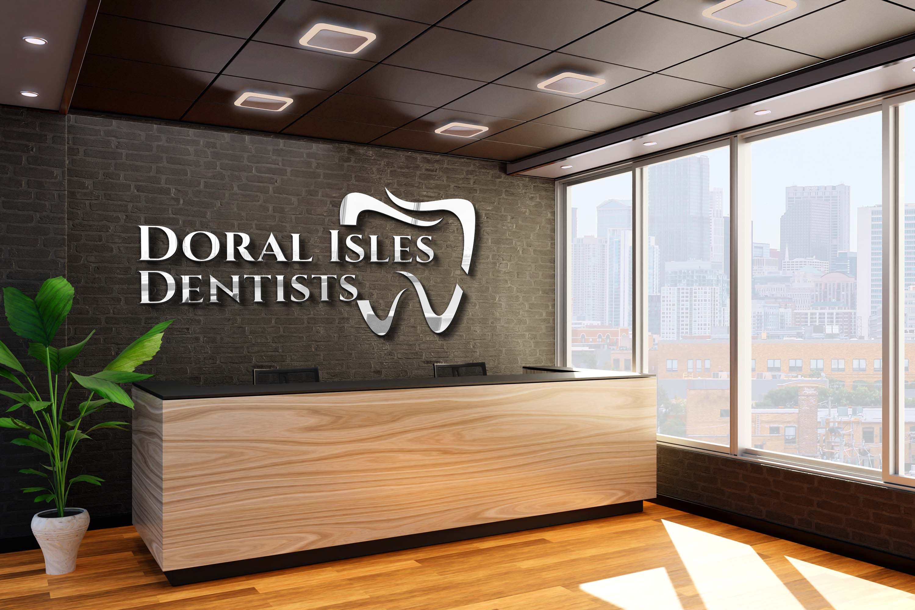 Custom Dental Sign, Acrylic Dentist Office Sign, 3D Dental Logo, Custom Laser Cut Logo, Interior Sign, Personalized Sign, Rose Gold Sign