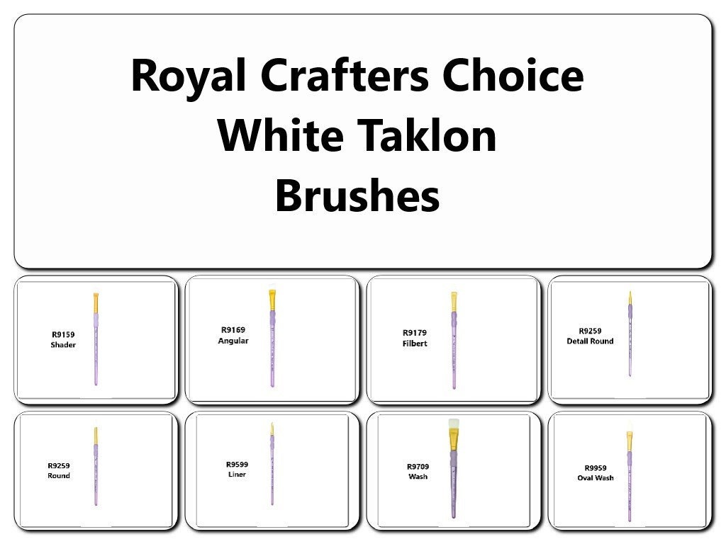 Royal & Langnickel Crafter's Choice Synthetic Black Taklon Paint