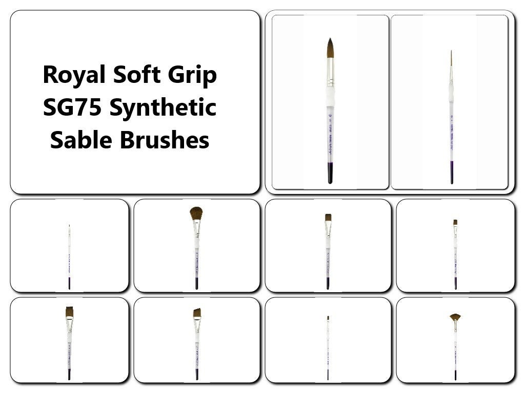 Royal Soft Grip Synthetic Sable Brushes Etsy