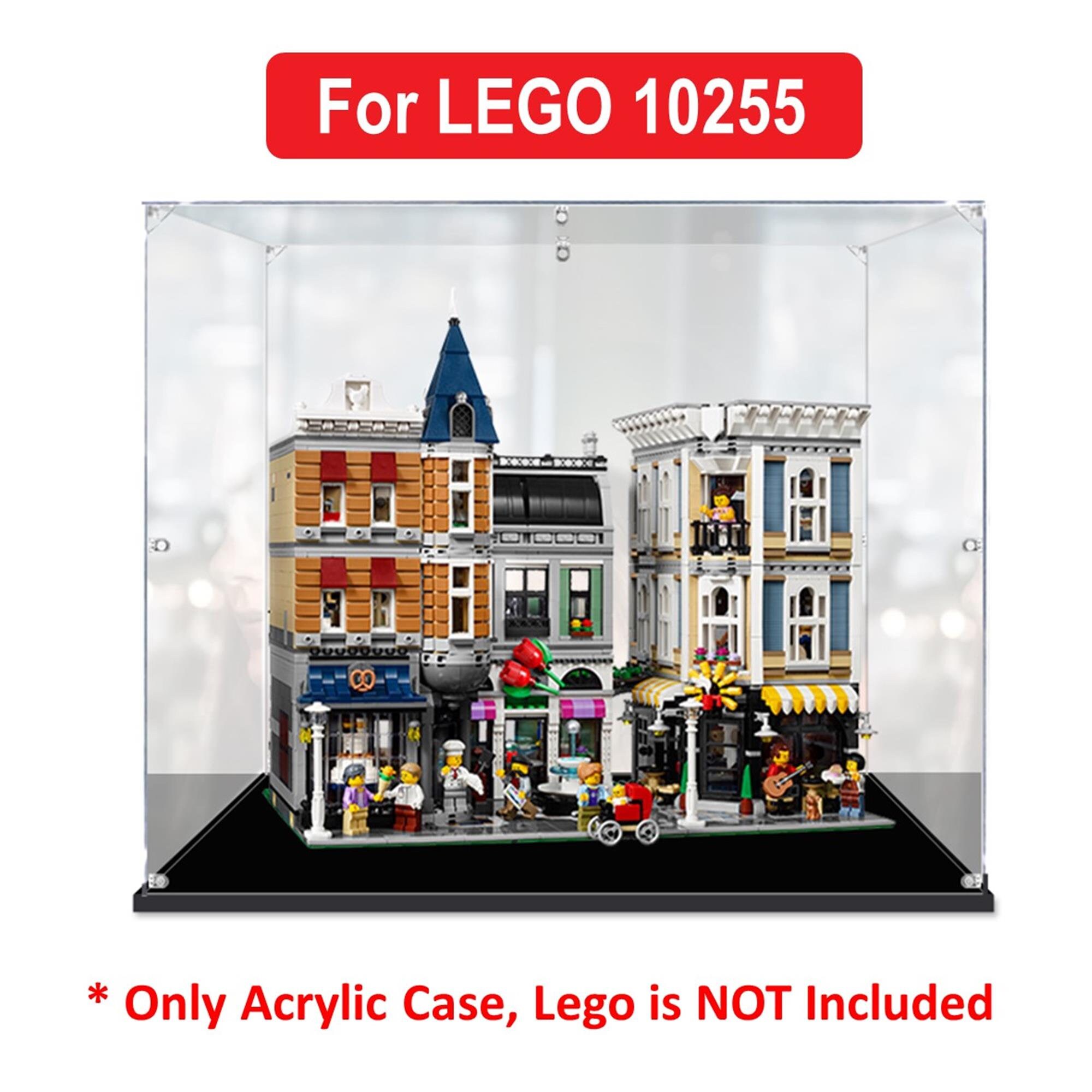 Acrylic Display Case for LEGO 10255 Creator Expert Assembly Square 