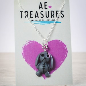Fan art jewellery / inspired by Madness Returns / rabbit pendant / rabbit plush pendant / madness rabbit
