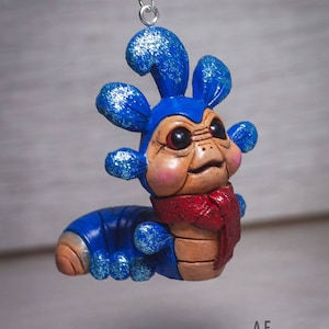Labyrinth inspired Christmas decor / Christmas bauble / ello worm / Labyrinth fan art / Mr worm bauble