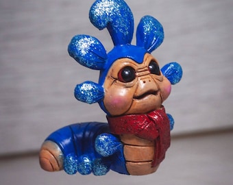 Labyrinth inspired Christmas decor / Christmas bauble / ello worm / Labyrinth fan art / Mr worm bauble