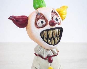 Personajes de terror en miniatura / personajes de terror / figuras de terror / colección de terror / payaso aterrador / inspirado en colores retorcidos